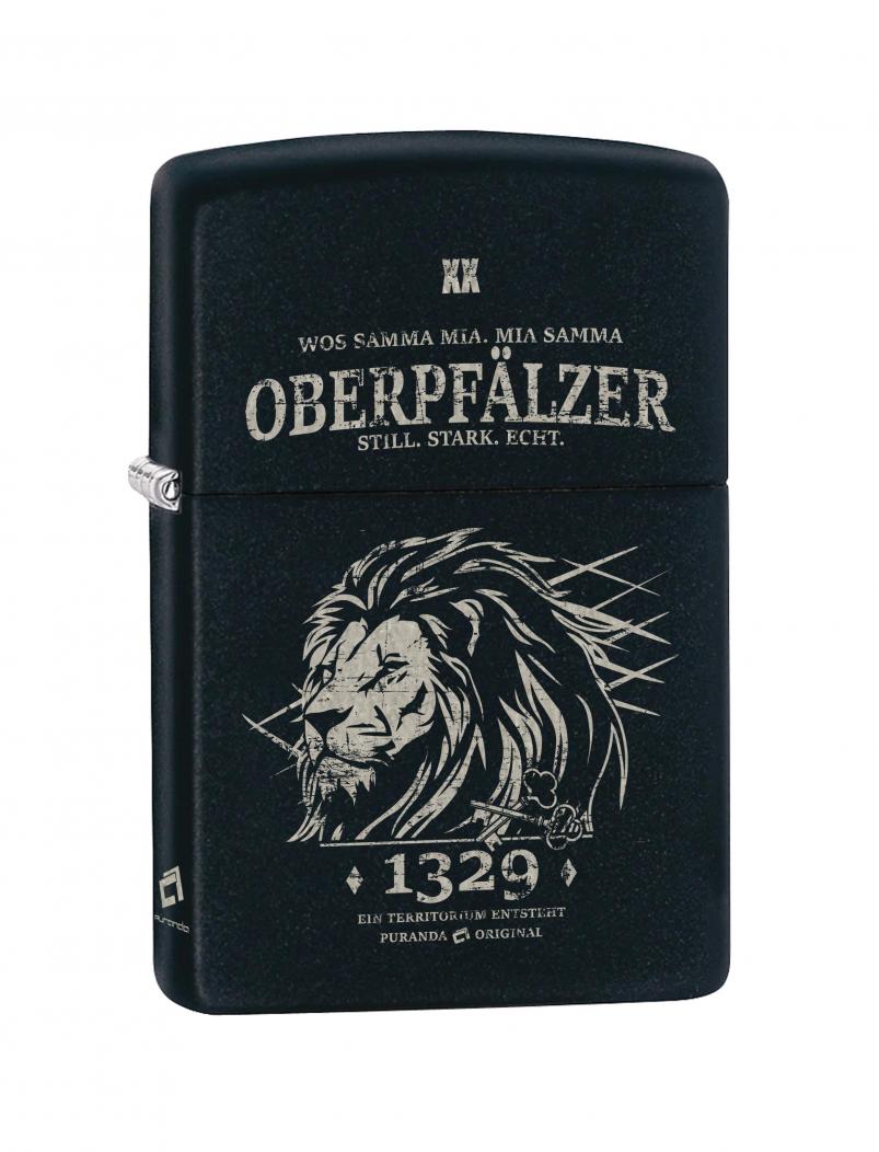 puranda Zippo - OBERPFÄLZER - matt schwarz - Ansicht