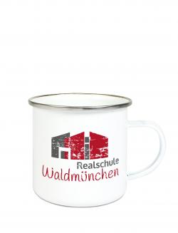 Emaille Tasse REALSCHULE WALDMÜNCHEN - 300 ml